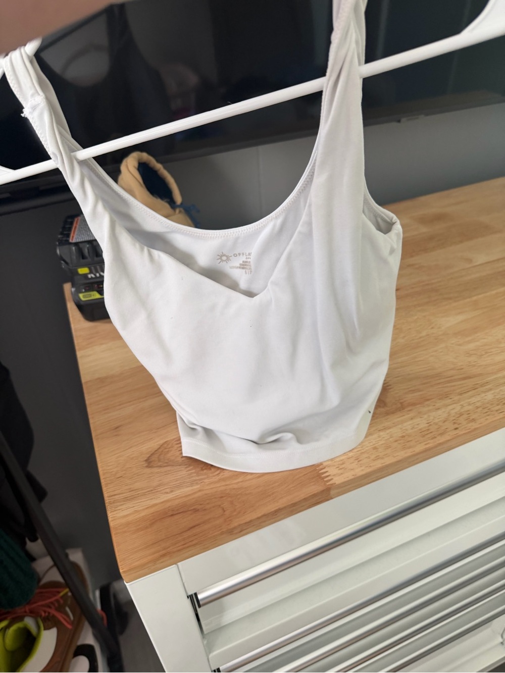Everyday Scoop Neck Tank Top - White